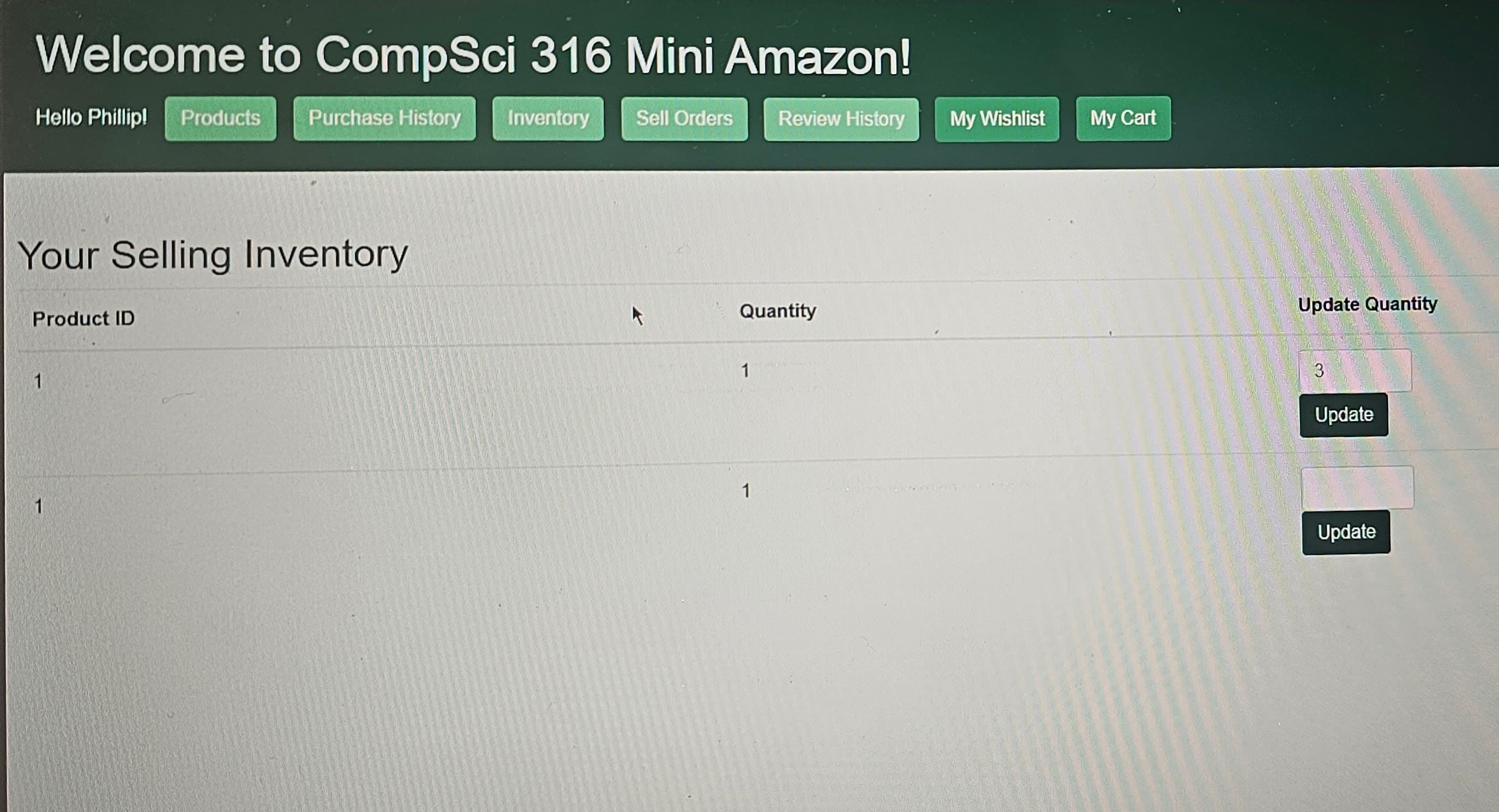 Mini-Amazon Marketplace Website media